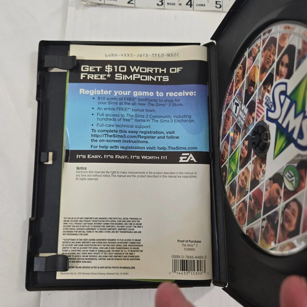 The Sims 3 PC Mac Game 2009 Electronic Arts EA Life Simulation DVD-ROM (CIB)